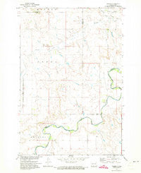 Timmer North Dakota Historical topographic map, 1:24000 scale, 7.5 X 7.5 Minute, Year 1971