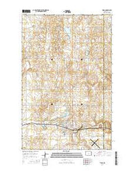 Tioga North Dakota Current topographic map, 1:24000 scale, 7.5 X 7.5 Minute, Year 2014