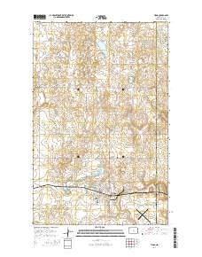 Tioga North Dakota Current topographic map, 1:24000 scale, 7.5 X 7.5 Minute, Year 2014