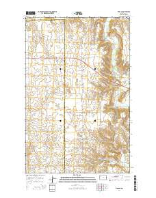 Tioga SE North Dakota Current topographic map, 1:24000 scale, 7.5 X 7.5 Minute, Year 2014