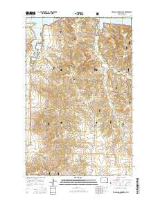 Tobacco Garden Bay North Dakota Current topographic map, 1:24000 scale, 7.5 X 7.5 Minute, Year 2014