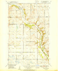 Tokio SW North Dakota Historical topographic map, 1:24000 scale, 7.5 X 7.5 Minute, Year 1950