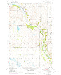 Tokio SW North Dakota Historical topographic map, 1:24000 scale, 7.5 X 7.5 Minute, Year 1975