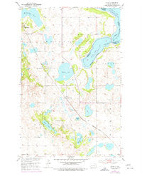 Tokio North Dakota Historical topographic map, 1:24000 scale, 7.5 X 7.5 Minute, Year 1975