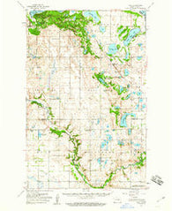 Tokio North Dakota Historical topographic map, 1:62500 scale, 15 X 15 Minute, Year 1951
