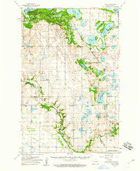 Tokio North Dakota Historical topographic map, 1:62500 scale, 15 X 15 Minute, Year 1951
