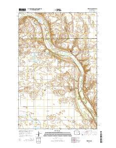 Tokio SW North Dakota Current topographic map, 1:24000 scale, 7.5 X 7.5 Minute, Year 2014