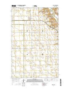 Tolley North Dakota Current topographic map, 1:24000 scale, 7.5 X 7.5 Minute, Year 2014