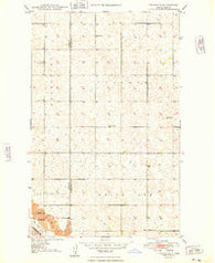 Tolley SE North Dakota Historical topographic map, 1:24000 scale, 7.5 X 7.5 Minute, Year 1949