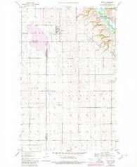 Tolley North Dakota Historical topographic map, 1:24000 scale, 7.5 X 7.5 Minute, Year 1980