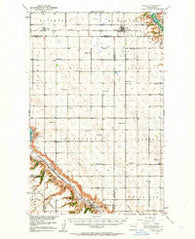 Tolley North Dakota Historical topographic map, 1:62500 scale, 15 X 15 Minute, Year 1947