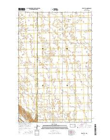 Tolley SE North Dakota Current topographic map, 1:24000 scale, 7.5 X 7.5 Minute, Year 2014