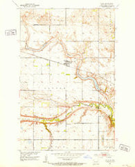 Tolna North Dakota Historical topographic map, 1:24000 scale, 7.5 X 7.5 Minute, Year 1951