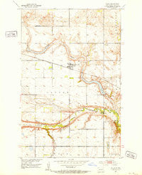 Tolna North Dakota Historical topographic map, 1:24000 scale, 7.5 X 7.5 Minute, Year 1951