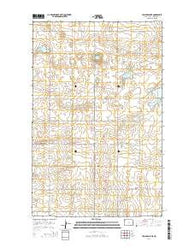 Tom Berg Lake North Dakota Current topographic map, 1:24000 scale, 7.5 X 7.5 Minute, Year 2014