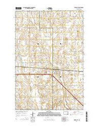Tower City North Dakota Current topographic map, 1:24000 scale, 7.5 X 7.5 Minute, Year 2014