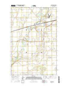 Towner North Dakota Current topographic map, 1:24000 scale, 7.5 X 7.5 Minute, Year 2014