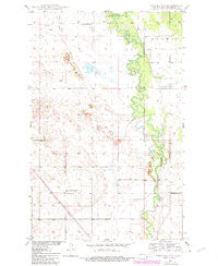 Towner NW North Dakota Historical topographic map, 1:24000 scale, 7.5 X 7.5 Minute, Year 1950
