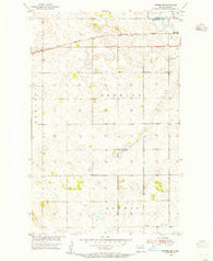 Towner SE North Dakota Historical topographic map, 1:24000 scale, 7.5 X 7.5 Minute, Year 1954