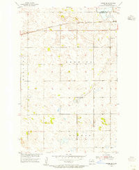Towner SE North Dakota Historical topographic map, 1:24000 scale, 7.5 X 7.5 Minute, Year 1954