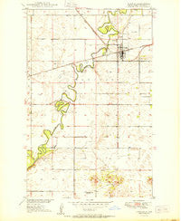 Towner North Dakota Historical topographic map, 1:24000 scale, 7.5 X 7.5 Minute, Year 1950