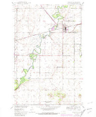 Towner North Dakota Historical topographic map, 1:24000 scale, 7.5 X 7.5 Minute, Year 1950