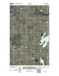Towner NE North Dakota Historical topographic map, 1:24000 scale, 7.5 X 7.5 Minute, Year 2011
