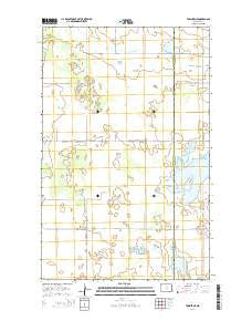 Towner NE North Dakota Current topographic map, 1:24000 scale, 7.5 X 7.5 Minute, Year 2014
