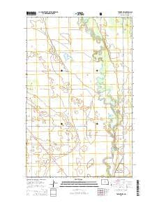 Towner NW North Dakota Current topographic map, 1:24000 scale, 7.5 X 7.5 Minute, Year 2014