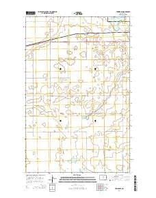Towner SE North Dakota Current topographic map, 1:24000 scale, 7.5 X 7.5 Minute, Year 2014