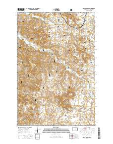 Tracy Mountain North Dakota Current topographic map, 1:24000 scale, 7.5 X 7.5 Minute, Year 2014
