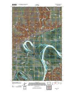 Trenton North Dakota Historical topographic map, 1:24000 scale, 7.5 X 7.5 Minute, Year 2011