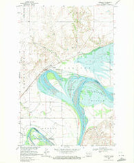 Trenton North Dakota Historical topographic map, 1:24000 scale, 7.5 X 7.5 Minute, Year 1969