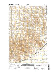 Trenton SW North Dakota Current topographic map, 1:24000 scale, 7.5 X 7.5 Minute, Year 2014