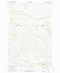 Trotters North Dakota Historical topographic map, 1:24000 scale, 7.5 X 7.5 Minute, Year 1974