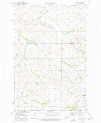 Trotters North Dakota Historical topographic map, 1:24000 scale, 7.5 X 7.5 Minute, Year 1974