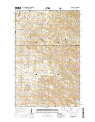 Trotters SE North Dakota Current topographic map, 1:24000 scale, 7.5 X 7.5 Minute, Year 2014