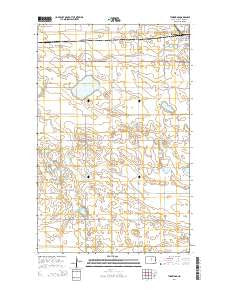 Tunbridge North Dakota Current topographic map, 1:24000 scale, 7.5 X 7.5 Minute, Year 2014