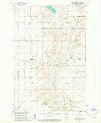 Turtle Creek NW North Dakota Historical topographic map, 1:24000 scale, 7.5 X 7.5 Minute, Year 1961