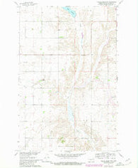 Turtle Creek NW North Dakota Historical topographic map, 1:24000 scale, 7.5 X 7.5 Minute, Year 1961