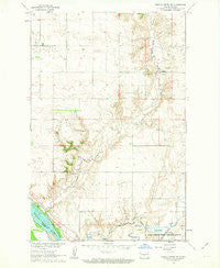 Turtle Creek SW North Dakota Historical topographic map, 1:24000 scale, 7.5 X 7.5 Minute, Year 1961