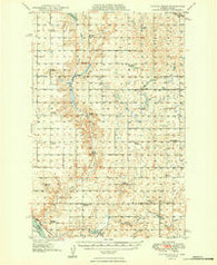 Turtle Creek North Dakota Historical topographic map, 1:62500 scale, 15 X 15 Minute, Year 1949