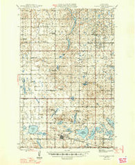 Turtle Lake North Dakota Historical topographic map, 1:62500 scale, 15 X 15 Minute, Year 1947