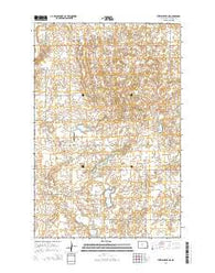 Turtle Creek NE North Dakota Current topographic map, 1:24000 scale, 7.5 X 7.5 Minute, Year 2014