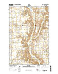 Turtle Creek NW North Dakota Current topographic map, 1:24000 scale, 7.5 X 7.5 Minute, Year 2014