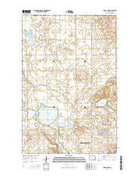 Turtle Lake North Dakota Current topographic map, 1:24000 scale, 7.5 X 7.5 Minute, Year 2014