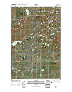 Tuttle North Dakota Historical topographic map, 1:24000 scale, 7.5 X 7.5 Minute, Year 2011