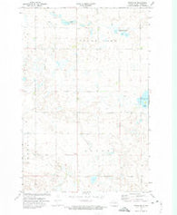 Tuttle SW North Dakota Historical topographic map, 1:24000 scale, 7.5 X 7.5 Minute, Year 1972