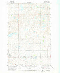 Tuttle North Dakota Historical topographic map, 1:24000 scale, 7.5 X 7.5 Minute, Year 1972