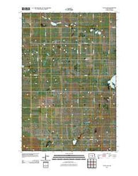 Tuttle SW North Dakota Historical topographic map, 1:24000 scale, 7.5 X 7.5 Minute, Year 2011